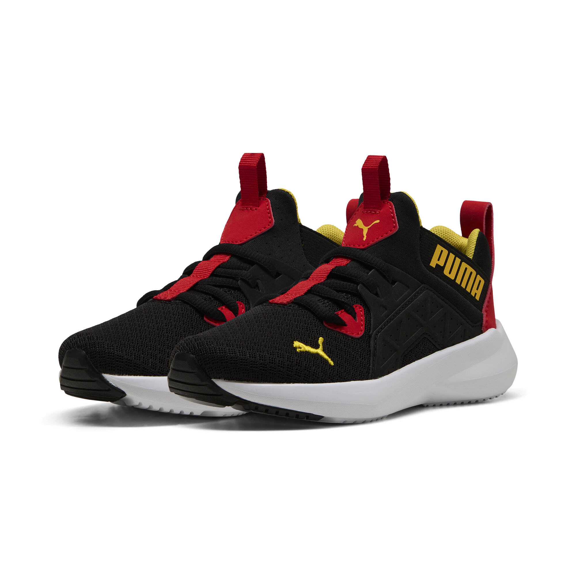 PUMA Soft Enzo NXT sneakers kinderen, Zwart/Rood/Geel, Maat 31 thumbnail 6
