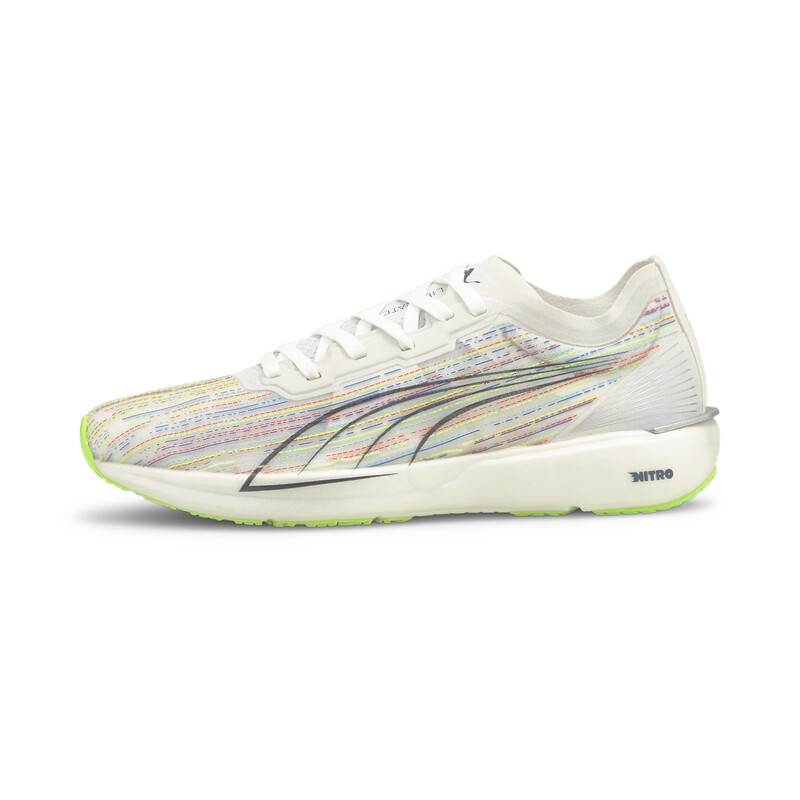 

Women's PUMA Liberate Nitro Spectra Running Shoes, White/gray/green