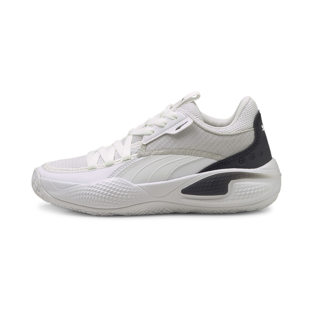 Court Rider I Youth Basketball Shoes White PUMA