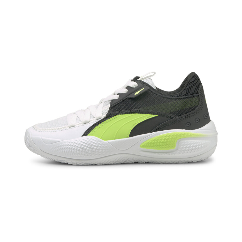 Court Rider I Youth Basketball Shoes White PUMA