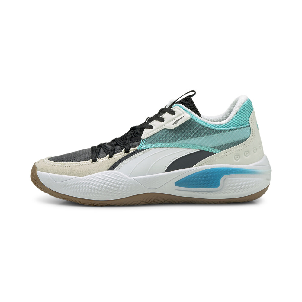 Court Rider Summer Days Basketball Shoes | Black - PUMA