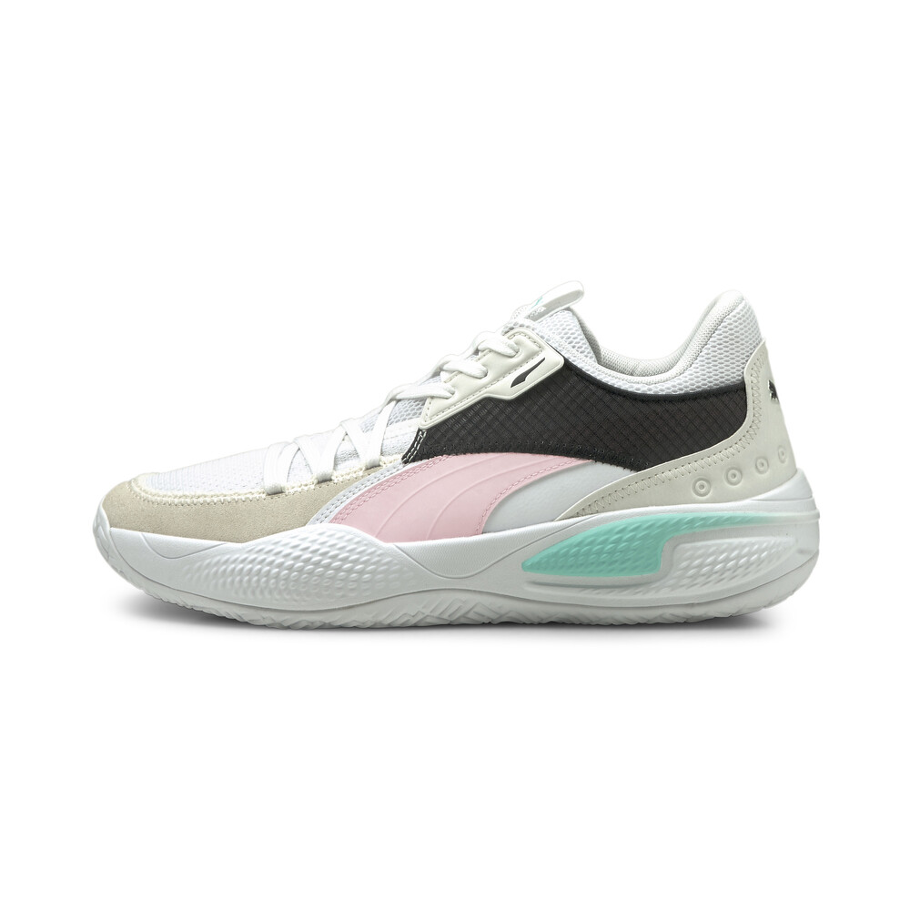 Court Rider Summer Days Basketball Shoes | White - PUMA