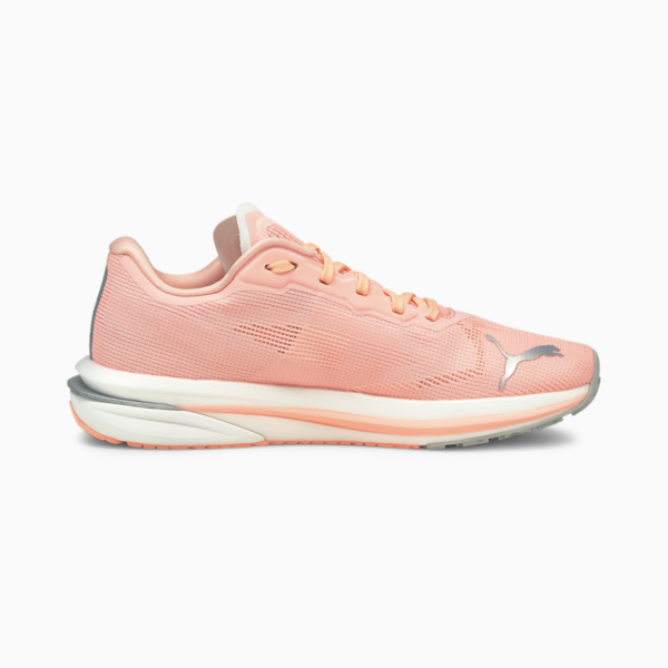 Velocity NITRO Women's Running Shoes, Elektro Peach-Puma Silver, large-ZAF