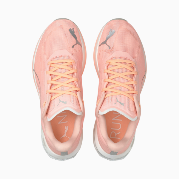 Velocity NITRO Women's Running Shoes, Elektro Peach-Puma Silver, large-ZAF