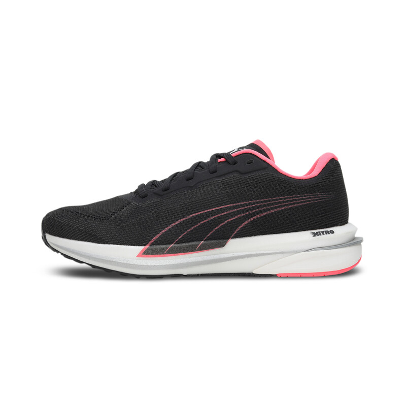 

Women's PUMA Velocity Nitro Running Shoes, Black/pink