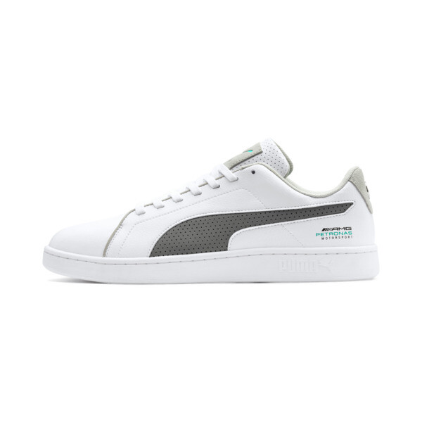 PUMA Mercedes AMG Petronas Smash v2 Men's Sneakers in White/Smoked Pearl/Spectra Green - 306451_04