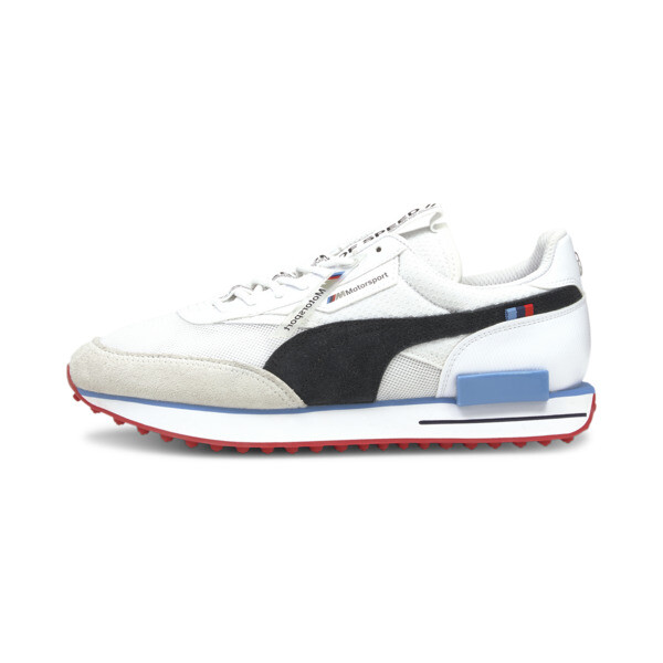 PUMA BMW M Motorsport Future Rider Men's Sneakers in White/Black/High Risk Red - 306640_02