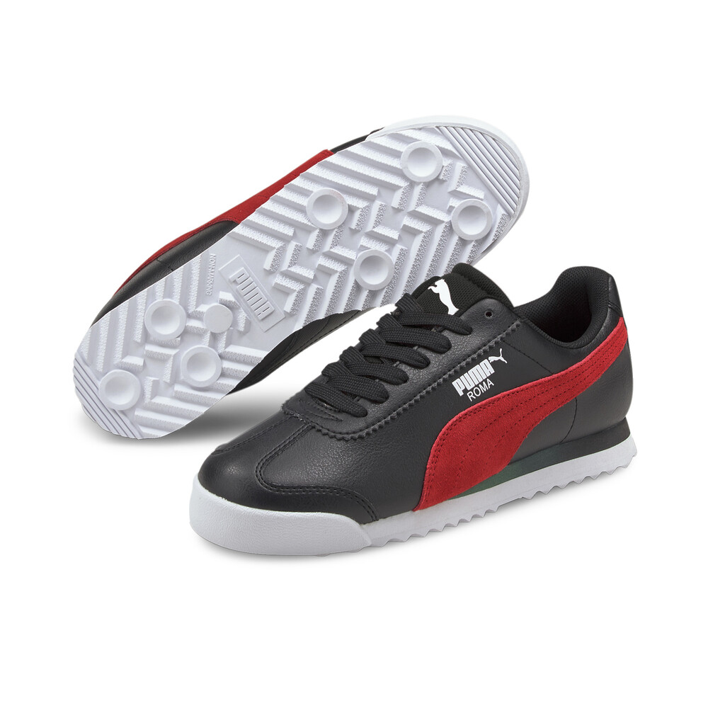 

PUMA - Детские кроссовки Scuderia Ferrari Race Roma Youth Motorsport Shoes – Puma Black-Puma Black –, Черный