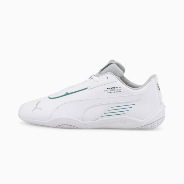 Mercedes F1 R-Cat Machina Motorsport Shoes, Puma White-Mercedes Team Silver-Spectra Green, large-ZAF