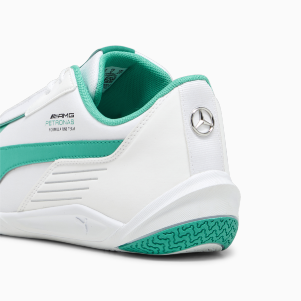 Mercedes F1 R-Cat Machina Motorsport Shoes, PUMA White-Spectra Green-Spectra Green, large-ZAF