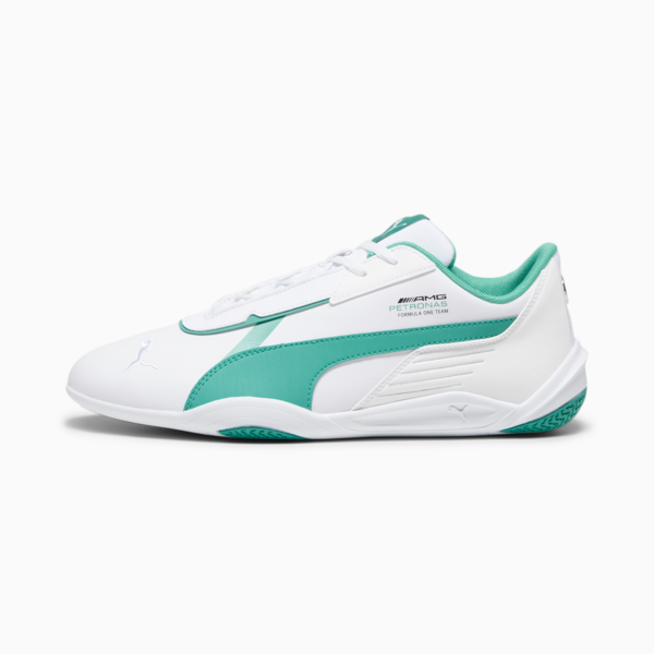 Mercedes F1 R-Cat Machina Motorsport Shoes, PUMA White-Spectra Green-Spectra Green, large-ZAF