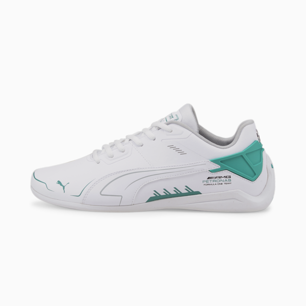 Mercedes F1 Drift Cat Delta Motorsport Shoes, Puma White-Spectra Green, large-ZAF