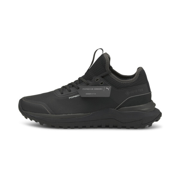 puma porsche design rct nitro high men's motorsport shoes in jet black, size 8
