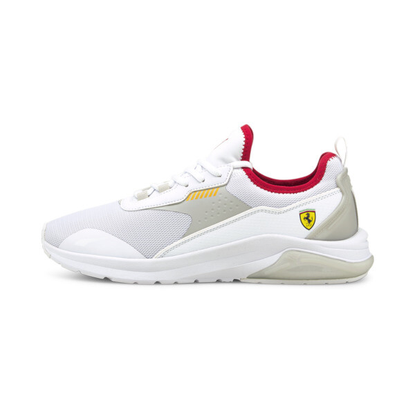PUMA Scuderia Ferrari Electron E Pro Motorsport Shoes in White/Grey/Violet - 306982_02