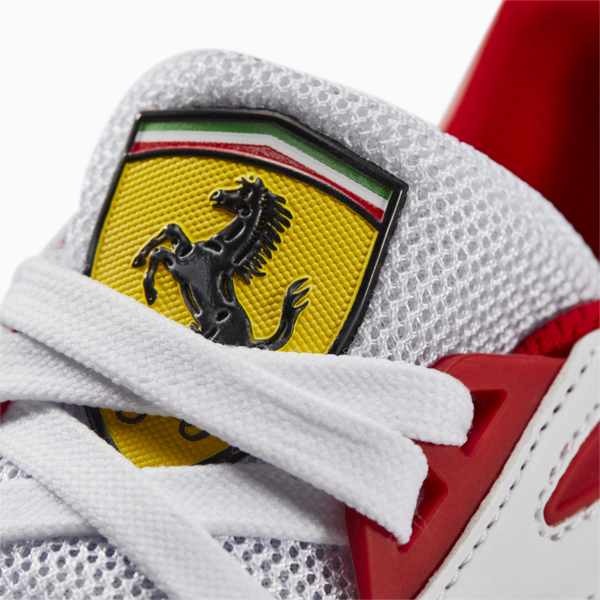 Tenis de automovilismo Scuderia Ferrari X-Ray Speed, PUMA White-Gray Violet-Rosso Corsa, large-MEX