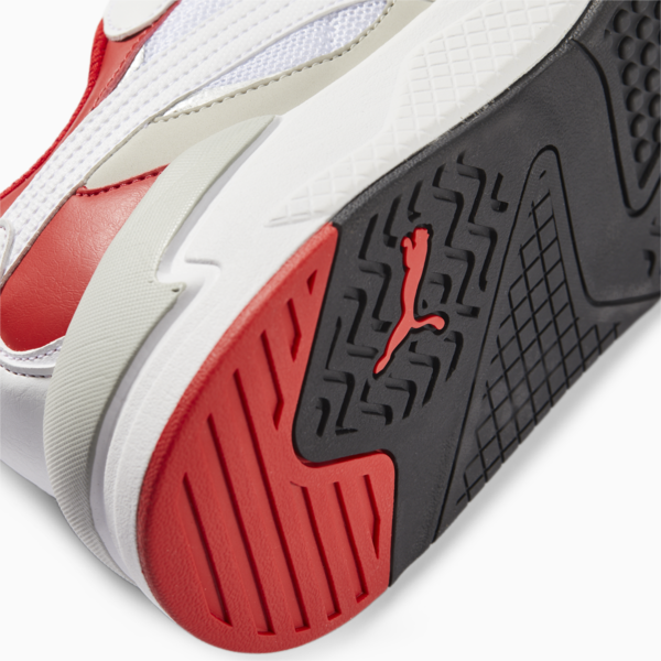 Tenis de automovilismo Scuderia Ferrari X-Ray Speed, PUMA White-Gray Violet-Rosso Corsa, large-MEX