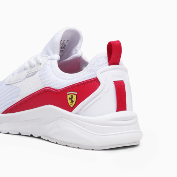 Zapatillas Ferrari Electron E, PUMA White-Rosso Corsa-PUMA White, large-ARG