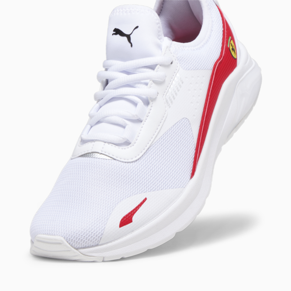 Zapatillas Ferrari Electron E, PUMA White-Rosso Corsa-PUMA White, large-ARG