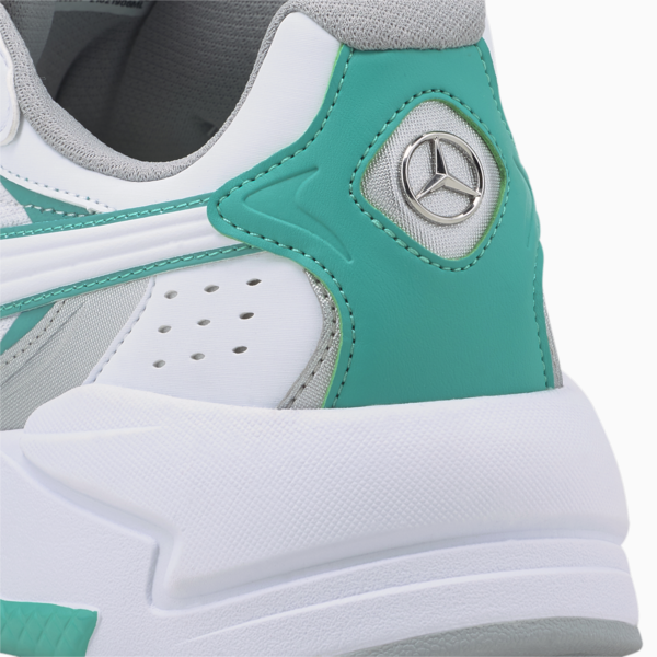 Mercedes F1 X-Ray Speed Motorsport Shoes, Puma White-Spectra Green, large-ZAF