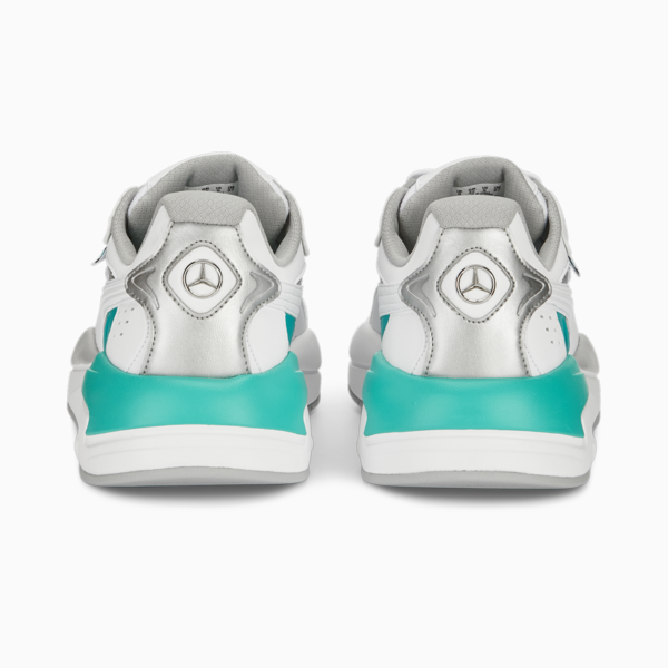 Mercedes F1 X-Ray Speed Motorsport Shoes, PUMA White-Spectra Green-PUMA Silver, large-ZAF