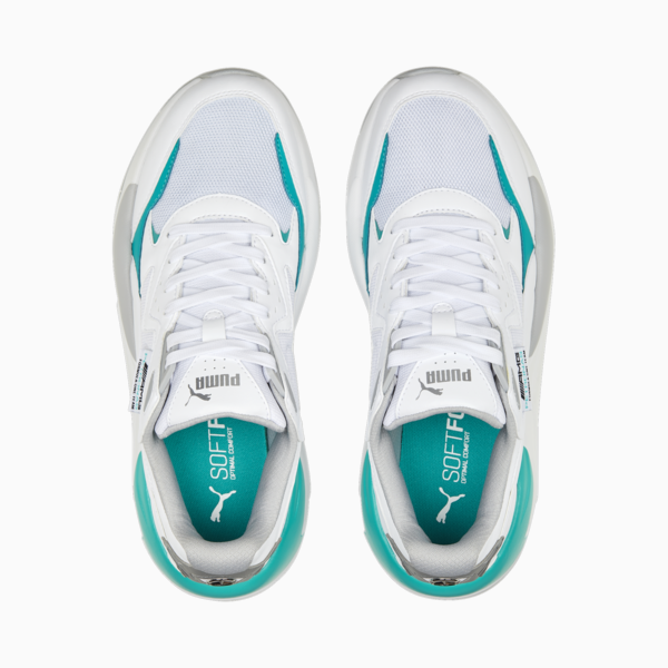 Mercedes F1 X-Ray Speed Motorsport Shoes, PUMA White-Spectra Green-PUMA Silver, large-ZAF