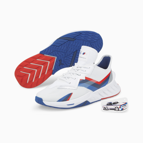 BMW M Motorsport Maco SL Reborn Motorsport Shoes, Puma White-Strong Blue-Fiery Red, large-ZAF