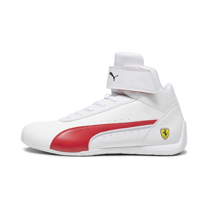 

PUMA Scuderia Ferrari Neo Cat Mid Top Motorsport Unisex Shoes, White/red