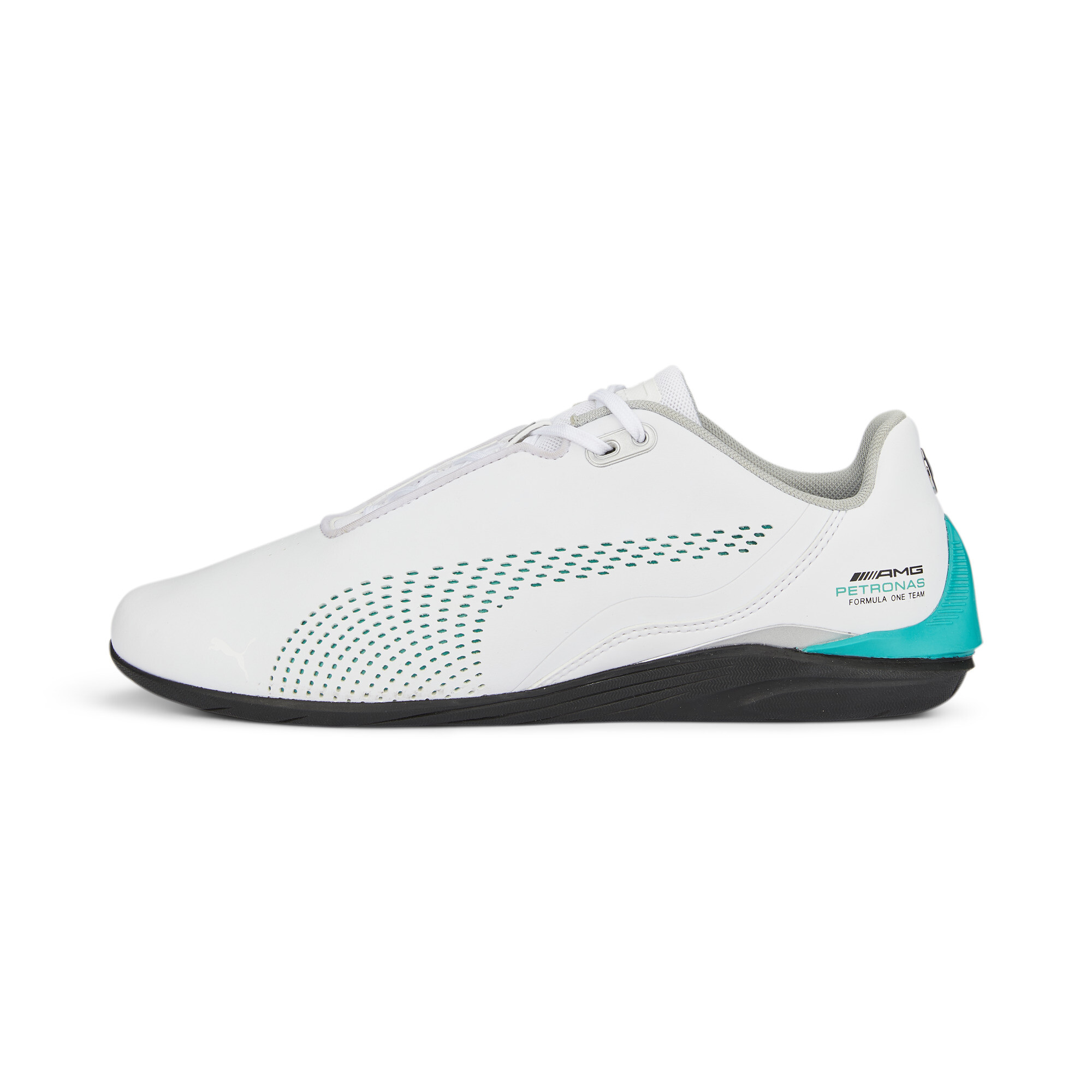 Puma MAPM Mercedes AMG Petronas Motorsport Drift Cat Ultra Sneaker Schuhe Weiß/schwarz/türkis