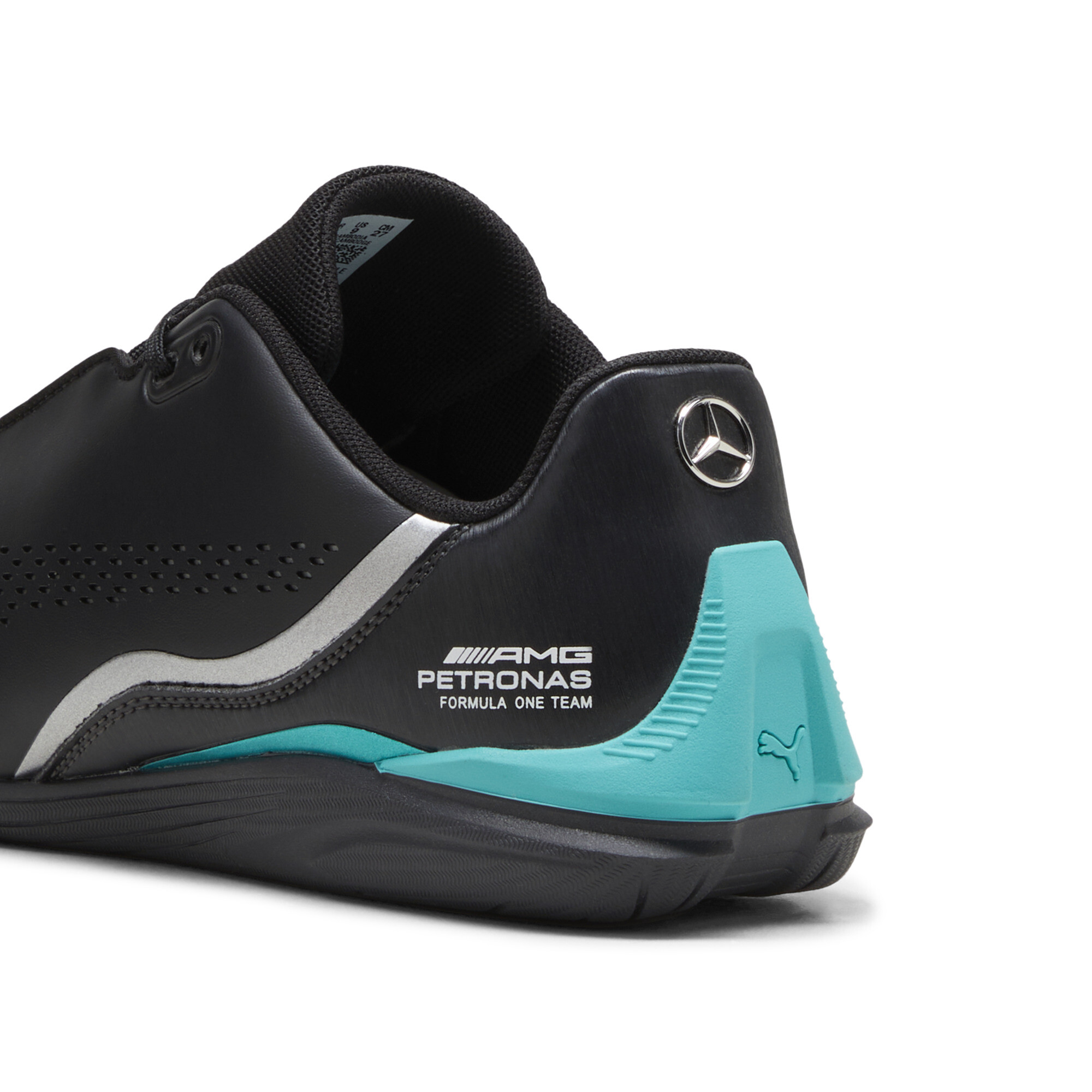 Men's PUMA Mercedes-AMG Petronas Formula 1® Drift Cat Decima Shoes In Black, Size EU 40.5