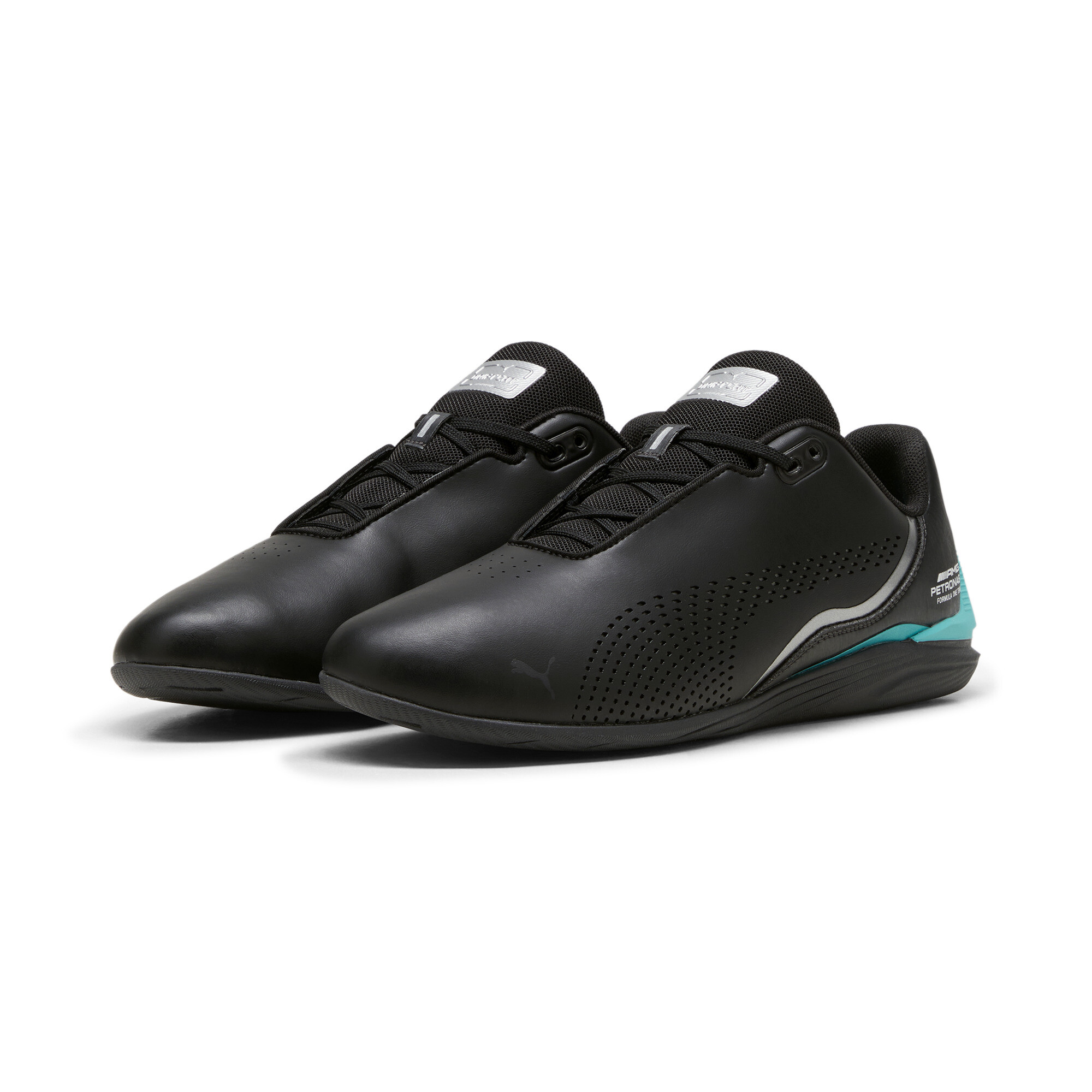 Men's PUMA Mercedes-AMG Petronas Formula 1® Drift Cat Decima Shoes In Black, Size EU 40.5