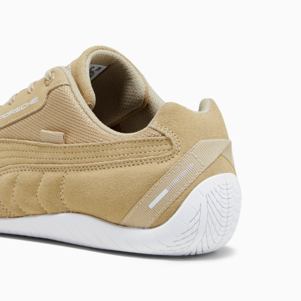 Porsche Legacy Speedcat Driving Shoes, Sand Dune-Bold Blue-PUMA White, large-ZAF