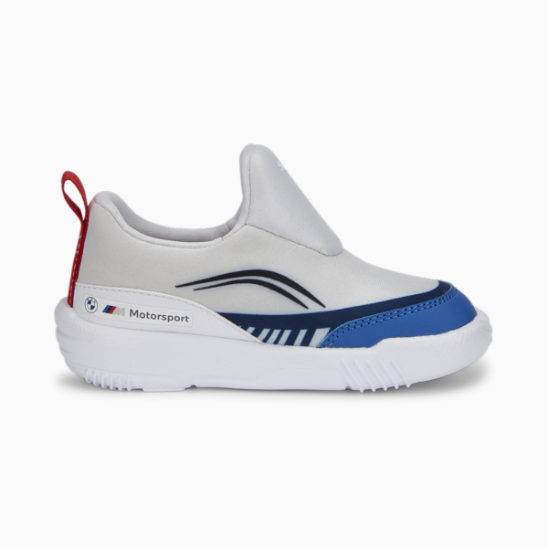 Tenis de automovilismo BMW M Motorsport Bao Kart para bebés, Puma White-Puma Black-Estate Blue, large-MEX