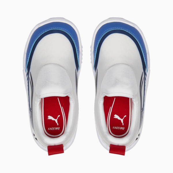 Tenis de automovilismo BMW M Motorsport Bao Kart para bebés, Puma White-Puma Black-Estate Blue, large-MEX