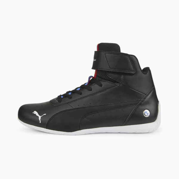 BMW M Motorsport Neo Cat Mid Motorsport Shoes, Puma Black-Puma Black, large-ZAF