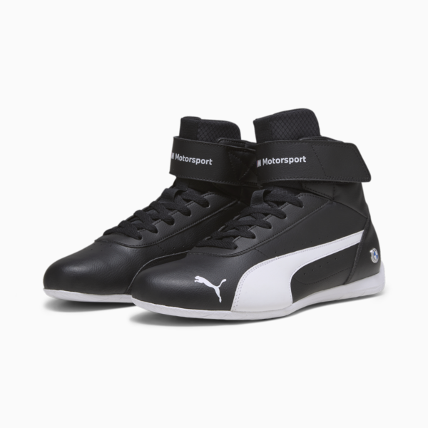 BMW M Motorsport Neo Cat Mid Motorsport Shoes, PUMA Black-PUMA White, large-ZAF