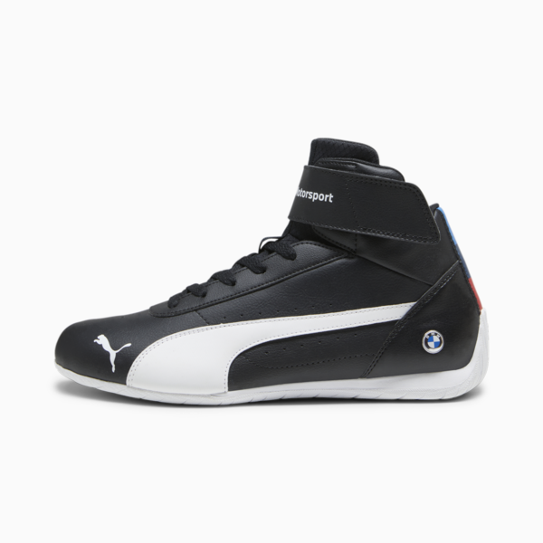 BMW M Motorsport Neo Cat Mid Motorsport Shoes, PUMA Black-PUMA White, large-ZAF