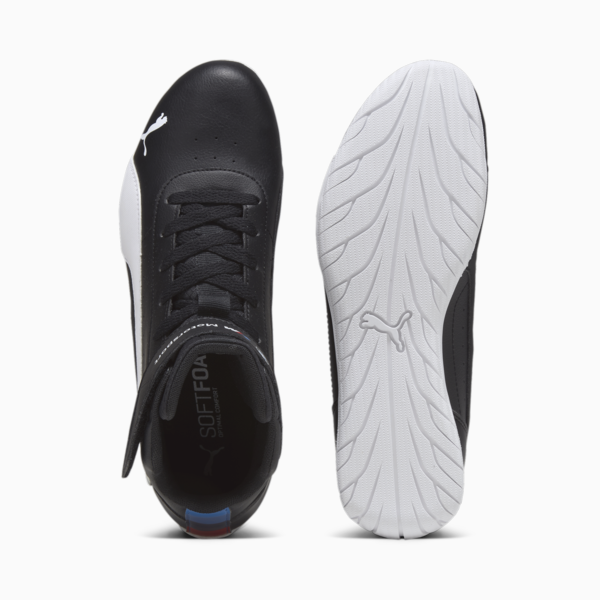 BMW M Motorsport Neo Cat Mid Motorsport Shoes, PUMA Black-PUMA White, large-ZAF