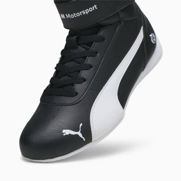 BMW M Motorsport Neo Cat Mid Motorsport Shoes, PUMA Black-PUMA White, large-ZAF