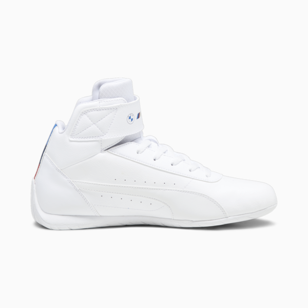 BMW M Motorsport Neo Cat Mid Motorsport Shoes, PUMA White-PUMA Black, large-ZAF