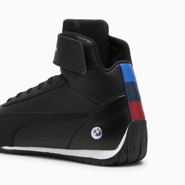 BMW M Motorsport Neo Cat Mid Motorsport Shoes, PUMA Black-PUMA White-Pop Red, large-ZAF