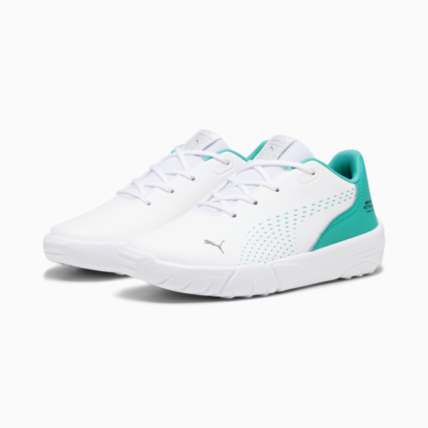 Tenis infantiles Mercedes-AMG Petronas Fórmula 1 Drift Cat Decima, PUMA White-Spectra Green, large-MEX