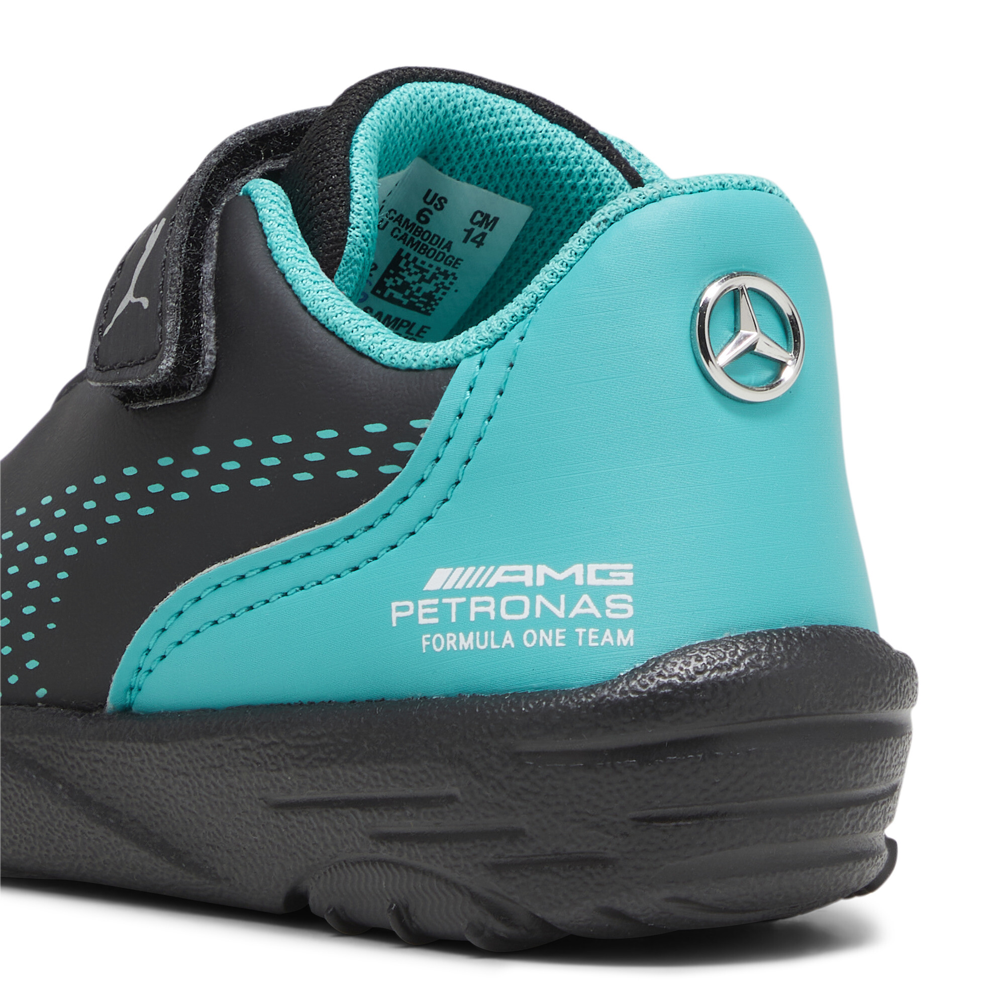 Puma Mercedes-AMG Petronas Drift Cat Decima Toddlers' Motorsport Shoes, Black, Size 26, Shoes