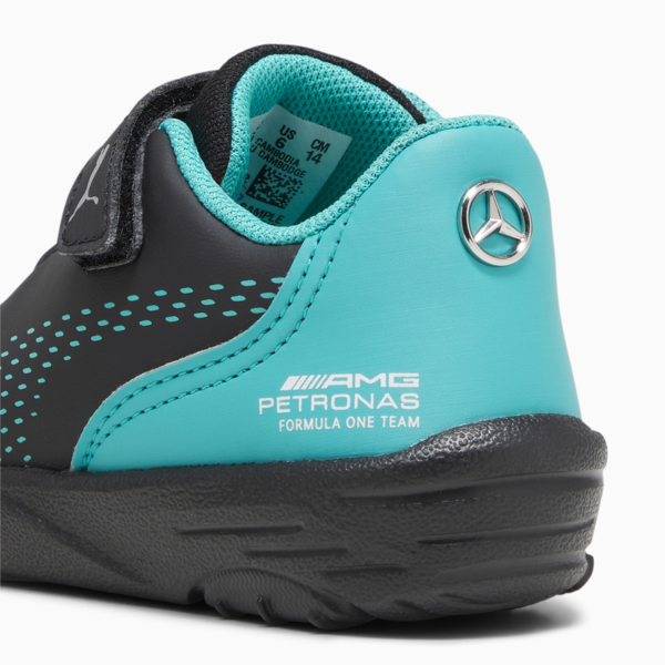 Mercedes-AMG Petronas Drift Cat Decima Toddlers' Motorsport Shoes, PUMA Black-Spectra Green, large-ZAF