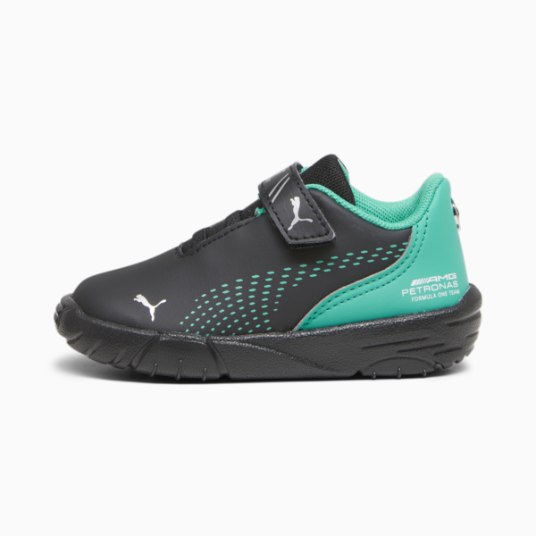Mercedes-AMG Petronas Drift Cat Decima Toddlers' Motorsport Shoes, PUMA Black-Spectra Green, large-ZAF