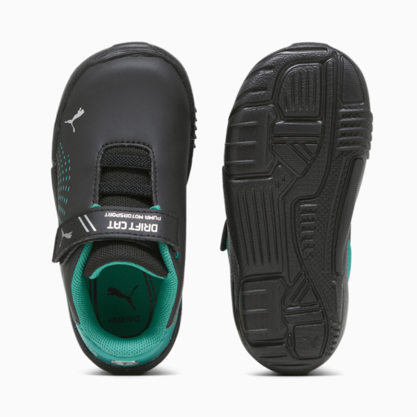 Mercedes-AMG Petronas Drift Cat Decima Toddlers' Motorsport Shoes, PUMA Black-Spectra Green, large-ZAF