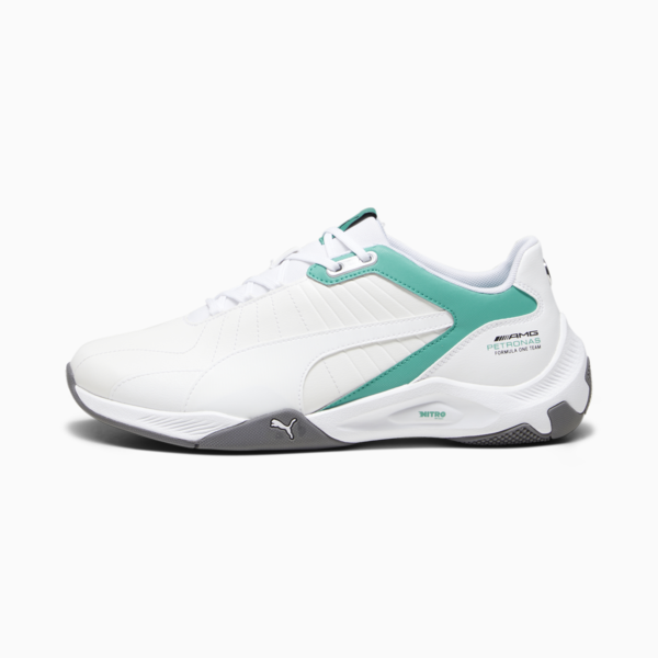 Mercedes-AMG Petronas F1 Kart Cat RL NITRO Motorsport Sneakers, PUMA White-Spectra Green-Mercedes Team Silver, large-MEX