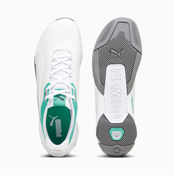 Mercedes-AMG Petronas F1 Kart Cat RL NITRO Motorsport Sneakers, PUMA White-Spectra Green-Mercedes Team Silver, large-MEX