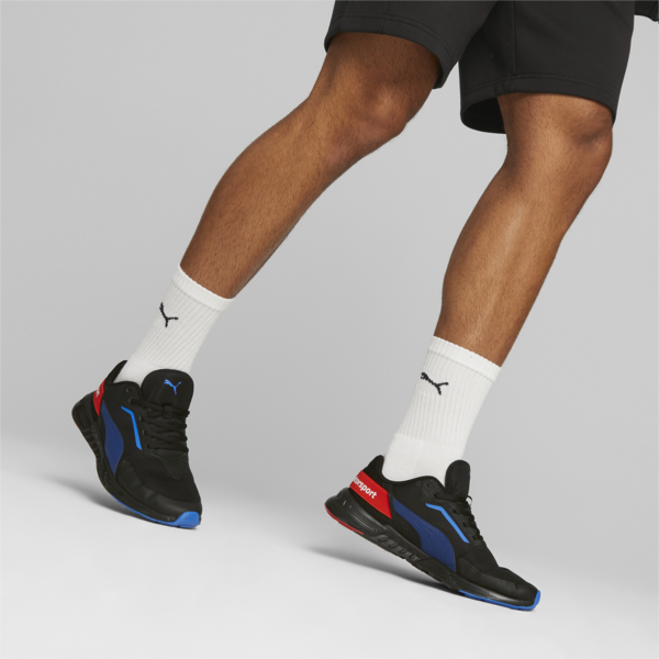 BMW M Motorsport Tiburion Logo Motorsport Sneakers, PUMA Black-Pro Blue-Pop Red, large-ZAF
