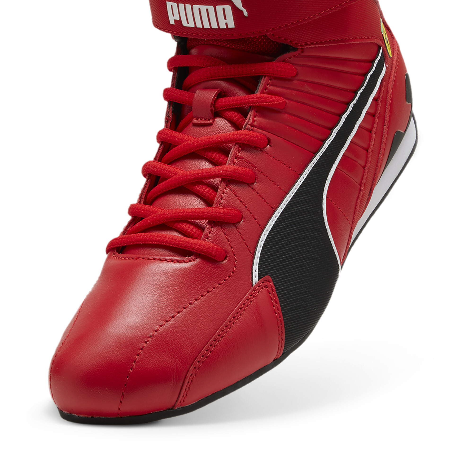 Scuderia Ferrari Kart Cat RL Mid Motorsport sneakers, Zwart/Rood, Maat 47 | PUMA