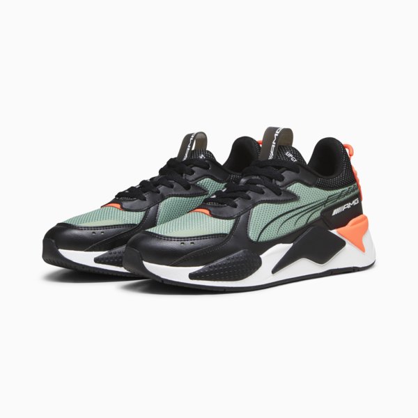 Mercedes-AMG Motorsport RS-X Motorsport Shoes, PUMA Black-Dusty Green-Neon Sun, large-ZAF